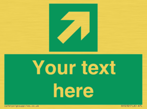 Custom Arrow Top Right Sign